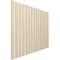 Ekena Millwork 48H x 3/8T Adjustable Wood Slat Wall Panel Kit w/ 3W Slats, Birch contains 15 Slats SWW60X48X0375BI - alternate 5